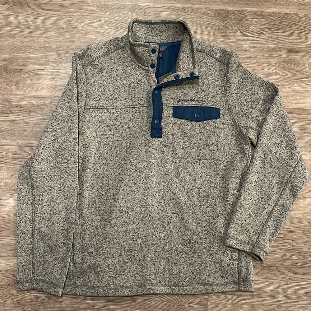 Men’s Eddie Bauer Snap Mock Sweater